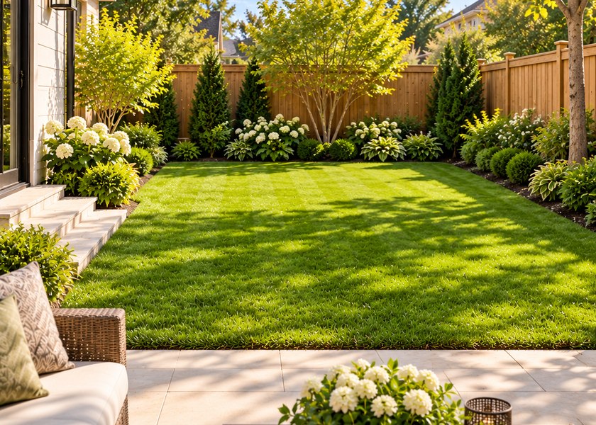 Illustrative example of a small yard
