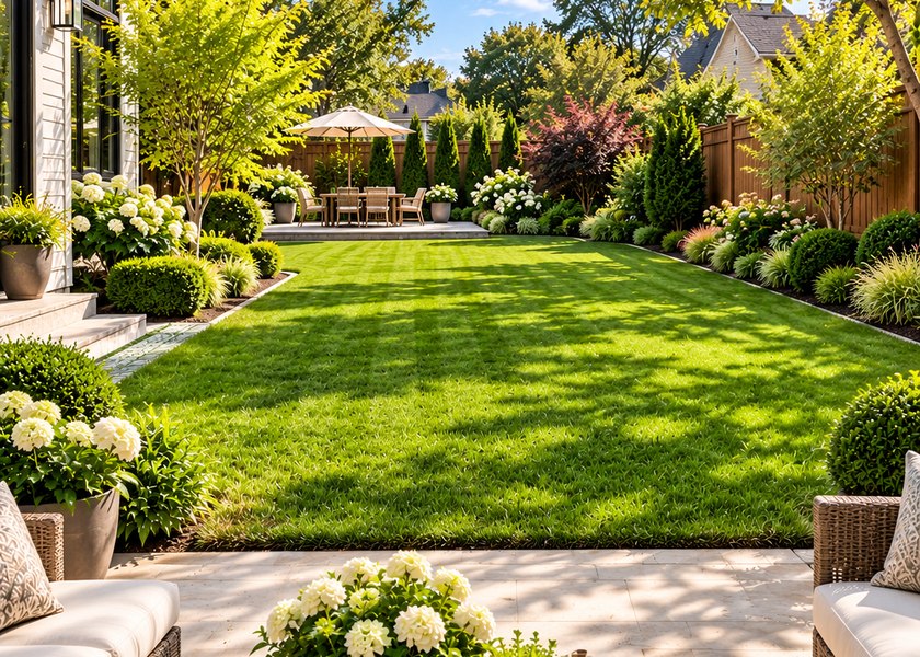 Illustrative example of a medium yard