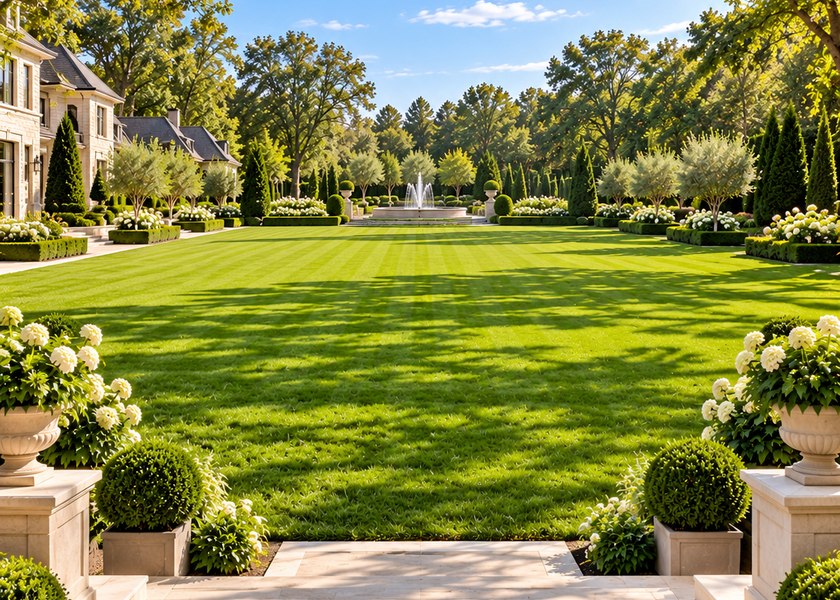 Illustrative example of a extra-large yard